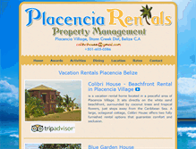 Tablet Screenshot of placenciarentals.com